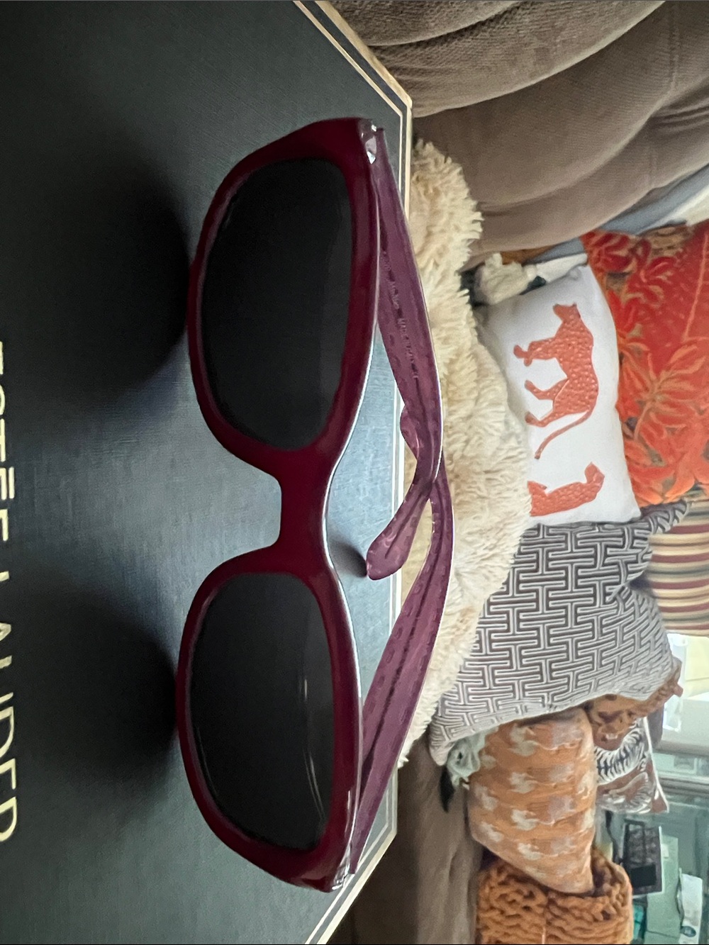 Sunnies - Dark Lenses inside says 130 maybe readers. Max Mara expensive sunnies